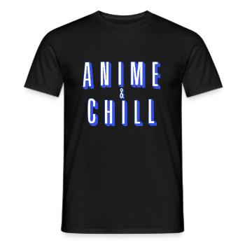 Anime - Männer T-Shirt - Schwarz - Vorne - AI Model Male 178 light (178cm)
