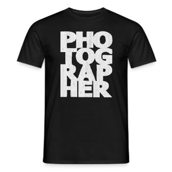 appareil photo - T-shirt homme - noir - Devant - AI Model Male 178 light (178cm)