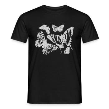 schmetterling, schmetterlinge - Männer T-Shirt - Schwarz - Vorne - AI Model Male 178 light (178cm)