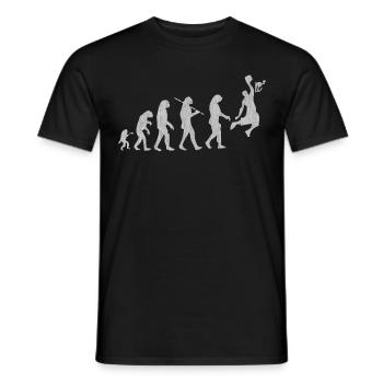 Basketball, basketball, basketball play - Men's T-Shirt - black - Front - AI Model Male 178 light (178cm)