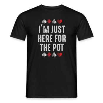 Poker, jouer au poker, poker - T-shirt homme - noir - Devant - AI Model Male 178 light (178cm)