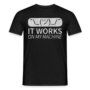 Programmieren, informatik - Männer T-Shirt - Schwarz - Vorne - AI Model Male 178 light (178cm)