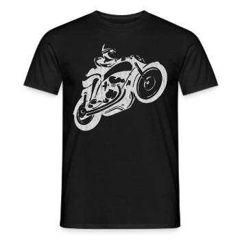 Motorcycling, motorbike - Men's T-Shirt - black - Front - AI Model Male 178 light (178cm)