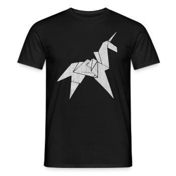 Unicorns, unicorn - Men's T-Shirt - black - Front - AI Model Male 178 light (178cm)