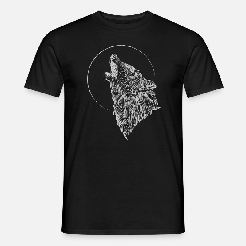 Wolf, Wölfe - Männer T-Shirt - Schwarz