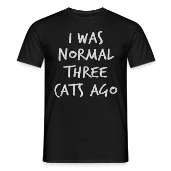 Cat, cats, cat lovers, cat friend - Men's T-Shirt - black - Front - AI Model Male 178 light (178cm)