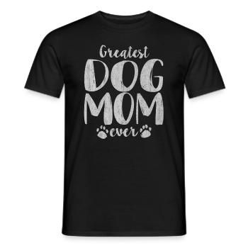 Chien, chiens d'amour, amoureux de chien, amoureux de chien - T-shirt homme - noir - Devant - AI Model Male 178 light (178cm)