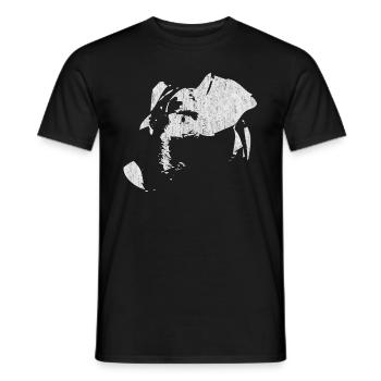 Jack Russel Terrier dog, Jack Russel Terrier dog - Men's T-Shirt - black - Front - AI Model Male 178 light (178cm)