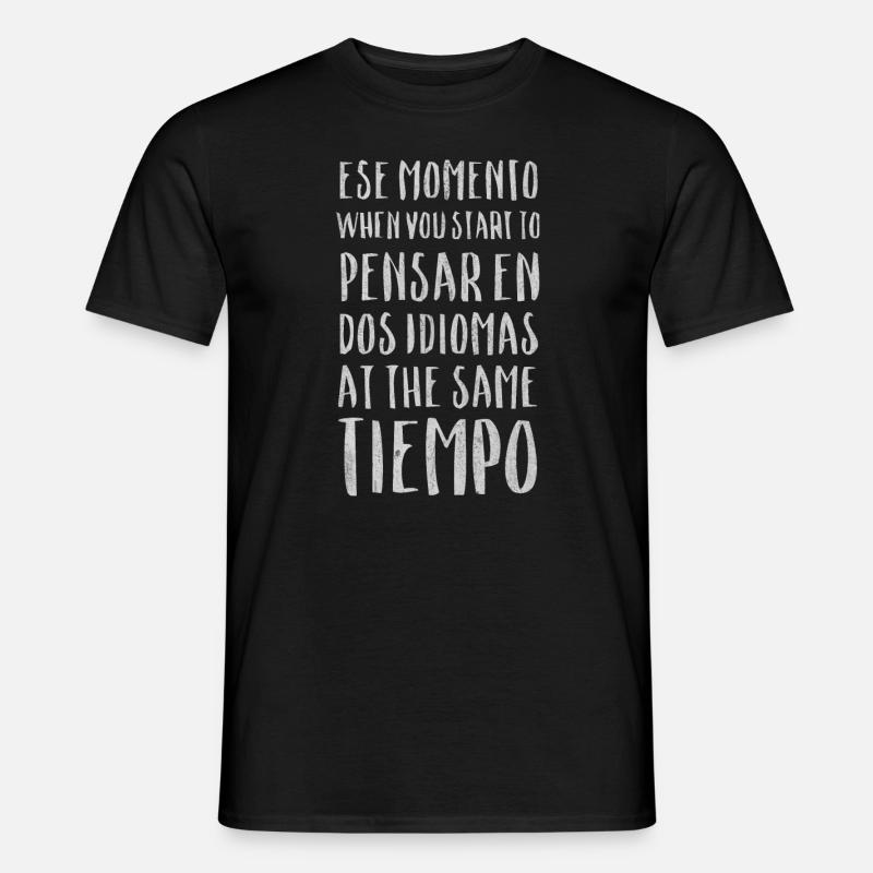 Spanisch lehrer, Spanisch lernen, Spanisch Fremdsp - Männer T-Shirt - Schwarz