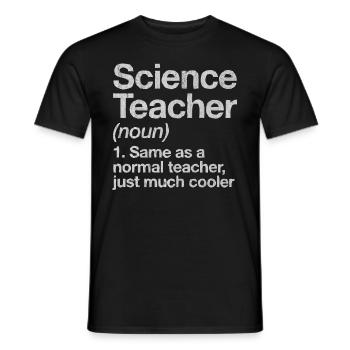 Physics, Physics teacher, Physics studies, Physics stud - Men's T-Shirt - black - Front - AI Model Male 178 light (178cm)