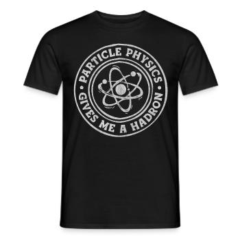 Physics, Physics teacher, Physics studies, Physics stud - Men's T-Shirt - black - Front - AI Model Male 178 light (178cm)
