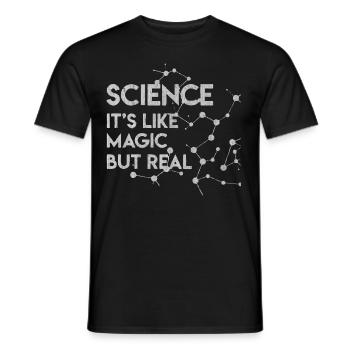 Physique, professeur de physique, études de physique, haras de physique - T-shirt homme - noir - Devant - AI Model Male 178 light (178cm)