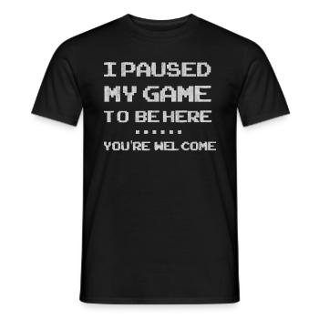 gamer, pro gamer, online gaming, gaming, video gam - Men's T-Shirt - black - Front - AI Model Male 178 light (178cm)