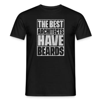 Architecture, Architect, Architecture student studiu - Men's T-Shirt - black - Front - AI Model Male 178 light (178cm)