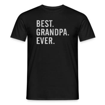 Grandfather, grandparent, grandpa, grandson, opi, gift, r - Men's T-Shirt - black - Front - AI Model Male 178 light (178cm)