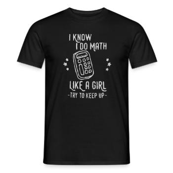 Maths, maths, prof de maths, prof de maths, - T-shirt homme - noir - Devant - AI Model Male 178 light (178cm)