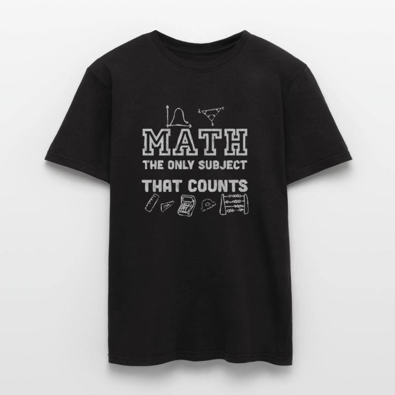 Math, math, math teacher, math lecturer, Men’s T-shirt