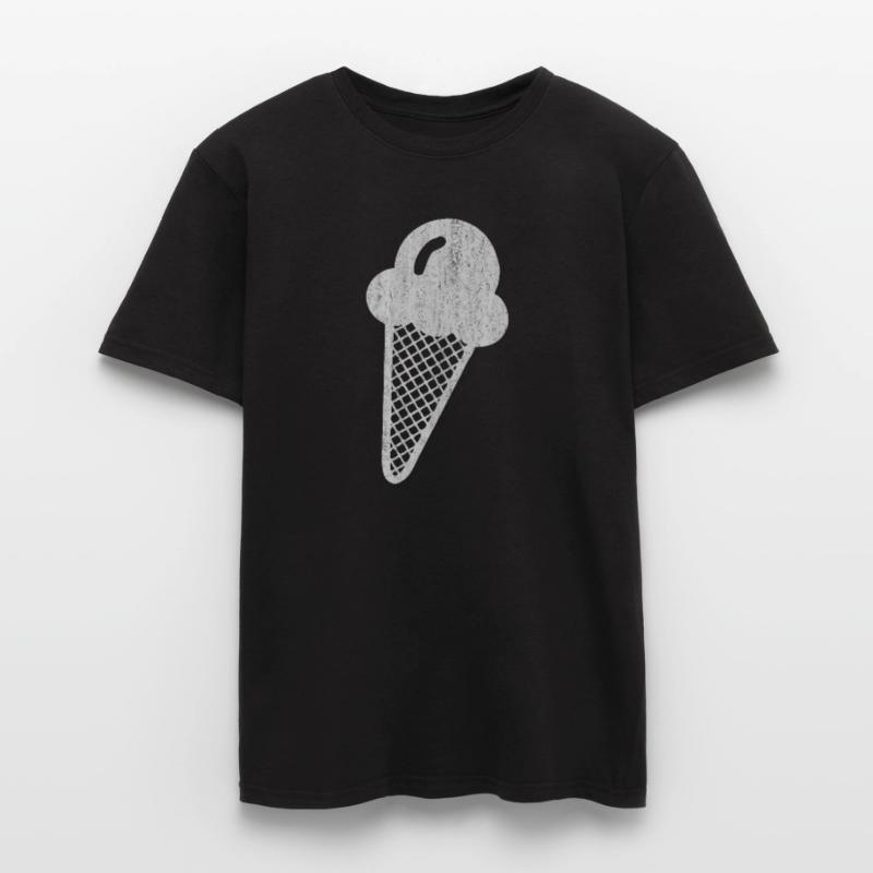 Eiscreme, Eis, Softeis, Zeichen Symbol, Eiscafe, E Männer T-Shirt