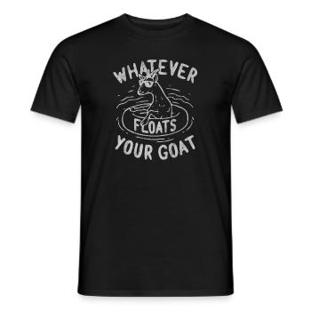 Ziege, Ziegen, witzige ziege, farmtiere, bauernhof - Männer T-Shirt - Schwarz - Vorne - AI Model Male 178 light (178cm)