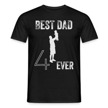 Meilleure idée cadeau d'anniversaire papa - T-shirt homme - noir - Devant - AI Model Male 178 light (178cm)
