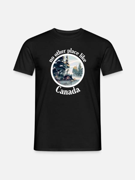 Canada Wild Wildnis Abenteuer Outdoor Natur Kanada - Männer T-Shirt - Schwarz