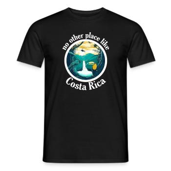 Costa Rica Südamerika Jungle Urlaub Reisen Tropen - Männer T-Shirt - Schwarz - Vorne - AI Model Male 178 light (178cm)