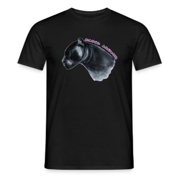 Jaguar noir - T-shirt homme - noir - Devant - AI Model Male 178 light (178cm)