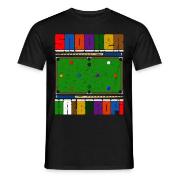 Snooker Halbprofi - Männer T-Shirt - Schwarz - Vorne - AI Model Male 178 light (178cm)