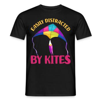 Drachensteigen - Männer T-Shirt - Schwarz - Vorne - AI Model Male 178 light (178cm)