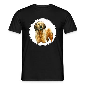 Steirische Grobhaarhund-Illustration - Männer T-Shirt - Schwarz - Vorne - AI Model Male 178 light (178cm)