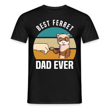 Frettchen Liebhaber Sprüche | Haustier Geschenke - Männer T-Shirt - Schwarz - Vorne - AI Model Male 178 light (178cm)