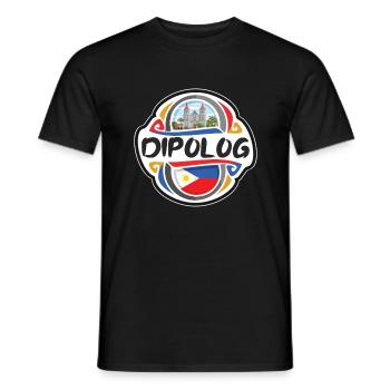 Dipolog Philippinen Flagge Reise Souvenir Abzeichen Sta - Männer T-Shirt - Schwarz - Vorne - AI Model Male 178 light (178cm)