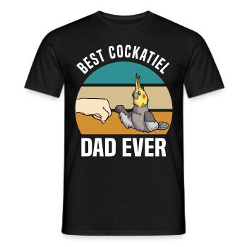 Cockatiels | Cockatiel Pet Cadeau - T-shirt homme - noir - Devant - AI Model Male 178 light (178cm)