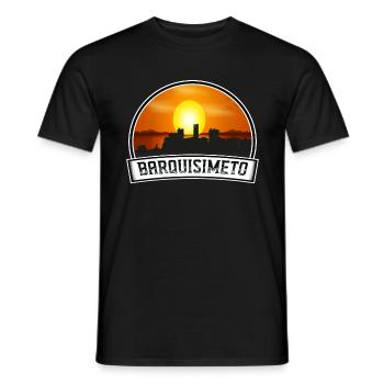 Barquisimeto Venezuela Skyline Vintage Sunset Trav - Männer T-Shirt - Schwarz - Vorne - AI Model Male 178 light (178cm)