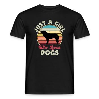 Aidi Dog Silhouette Vintage Sunset pour les amoureux des chiens - T-shirt homme - noir - Devant - AI Model Male 178 light (178cm)