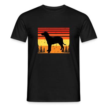 Grand Anglo Francais Blanc Et Noir Dog Lover - Men's T-Shirt - black - Front - AI Model Male 178 light (178cm)