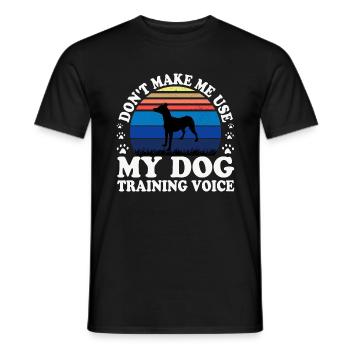 Andalusischer Laufhund Hundeliebhaber Silhouette Retro Sonnenuntergang - Männer T-Shirt - Schwarz - Vorne - AI Model Male 178 light (178cm)