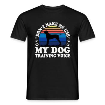 Ariege Pointer Hund Lover Silhouette Vintage Sonnenuntergang - Männer T-Shirt - Schwarz - Vorne - AI Model Male 178 light (178cm)