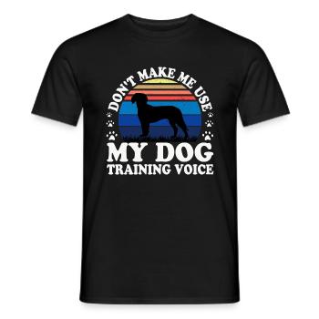 Deutsche Bracke Dog Love Silhouette Vintage Sunset - Männer T-Shirt - Schwarz - Vorne - AI Model Male 178 light (178cm)