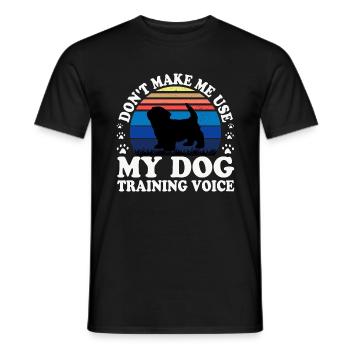 Chien Havenais Amoureux Silhouette Vintage Coucher De Soleil - T-shirt homme - noir - Devant - AI Model Male 178 light (178cm)