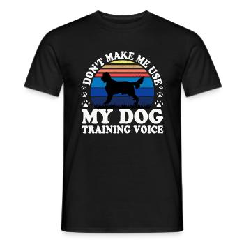 Irischer Setter Hund Liebhaber Silhouette Vintage Sonnenuntergang - Männer T-Shirt - Schwarz - Vorne - AI Model Male 178 light (178cm)