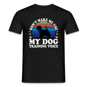 Westie Dog Lover Silhouette Vintage Sunset - T-shirt homme - noir - Devant - AI Model Male 178 light (178cm)