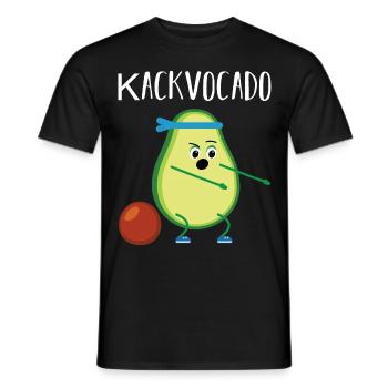 Kackvocado Avocado Kacke kacken Geschenk - Männer T-Shirt - Schwarz - Vorne - AI Model Male 178 light (178cm)