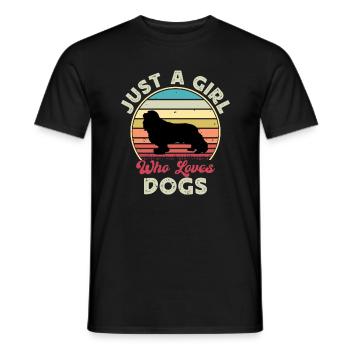 Cavalier King Charles Spaniel Dog Silhouette - T-shirt homme - noir - Devant - AI Model Male 178 light (178cm)