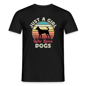Formosan Mountain Dog Love Silhouette Retro Sunset - T-shirt homme - noir - Devant - AI Model Male 178 light (178cm)