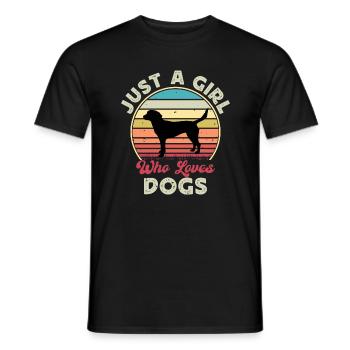 Harrier Dog Lover Silhouette Vintage Sunset - T-shirt homme - noir - Devant - AI Model Male 178 light (178cm)
