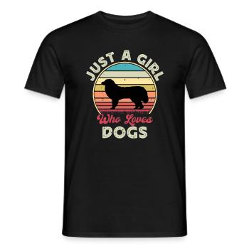 Great Pyrénées Dog Lover Silhouette Vintage Sunset - T-shirt homme - noir - Devant - AI Model Male 178 light (178cm)