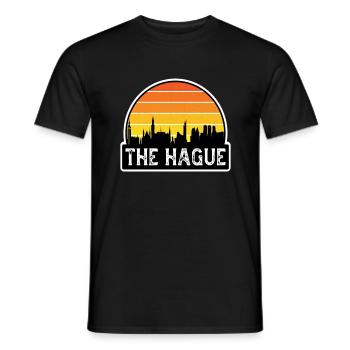 La Haye Drapeau des Pays-Bas Skyline Souvenir de voyage - T-shirt homme - noir - Devant - AI Model Male 178 light (178cm)