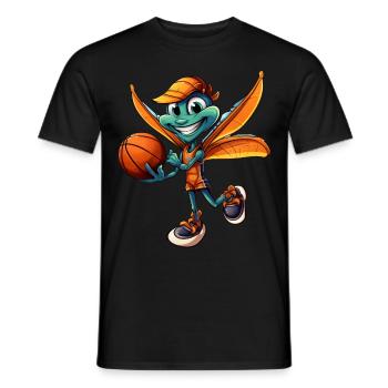 Libellule de basket-ball - T-shirt homme - noir - Devant - AI Model Male 178 light (178cm)