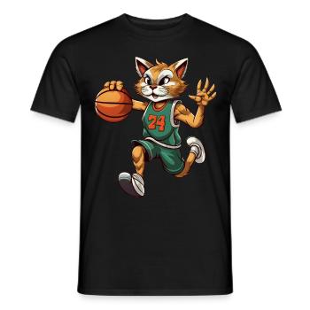 Gueule de bois du basket-ball - T-shirt homme - noir - Devant - AI Model Male 178 light (178cm)